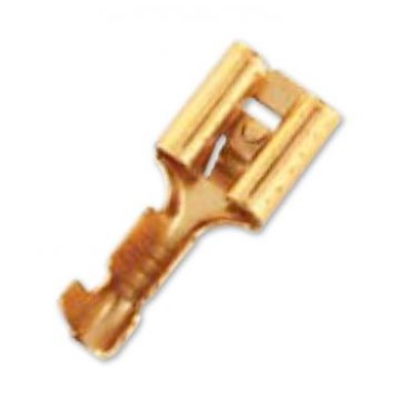 TD-2116 DP Наконечник гнездовой 6,3мм, сечение 0,5-1,0м2 с фиксатором